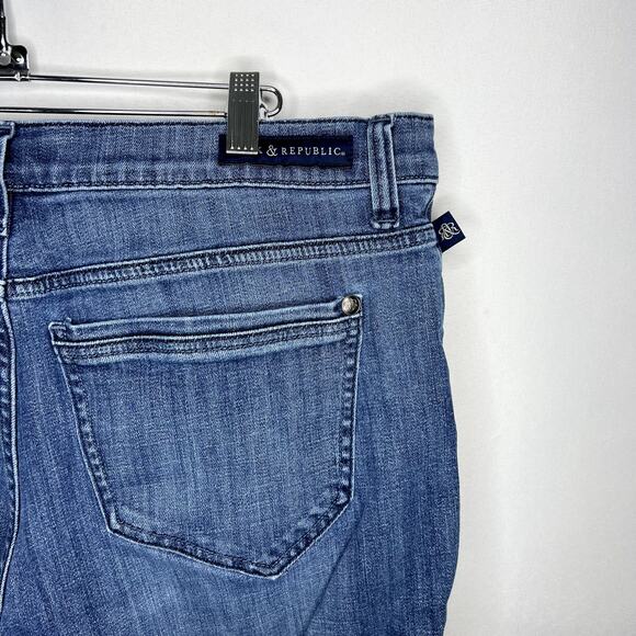 Rock & Republic Berlin Skinny Leg Jean Blue Denim Wash Women's Size 16 - Picture 11 of 13
